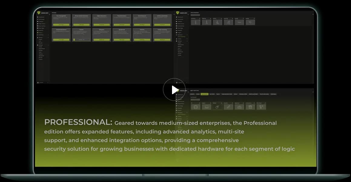 VMS dashboard on laptop